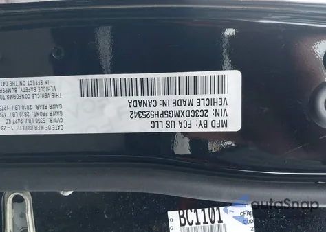 2023 Dodge Charger Gt Awd from USA, damaged, VIN 2C3CDXMG5PH525342